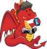 Thumb 100 dragon mascot